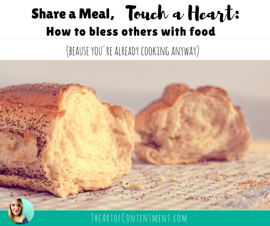 Isn’t it wonderful that the small things we do for others can have such a large impact? Share a meal and touch a heart. After all, you’re cooking anyway, right?