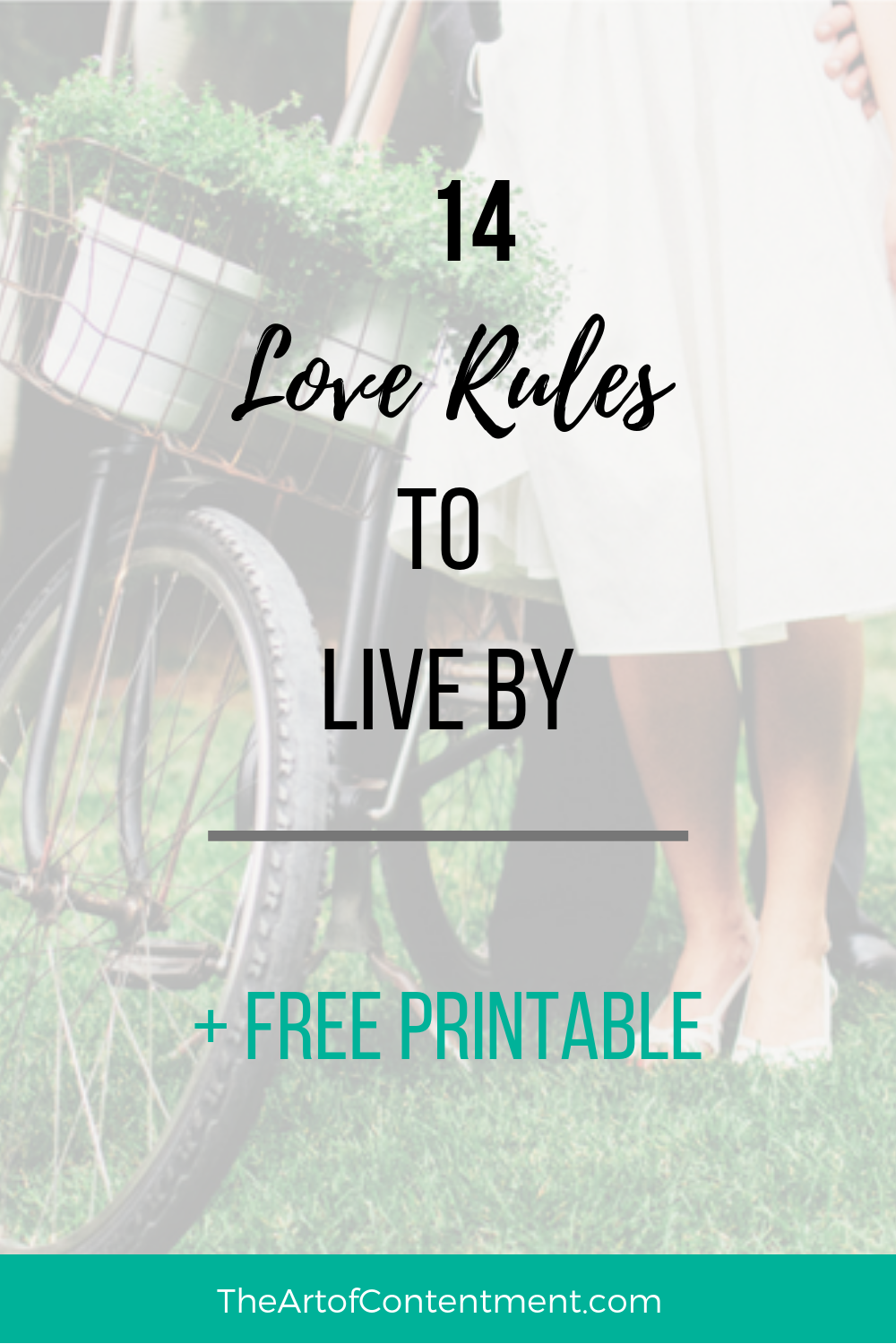 Easy rules to apply in marriage or any relationship taken right from the love chapter 1 Corinthians 13. FREE Printable!