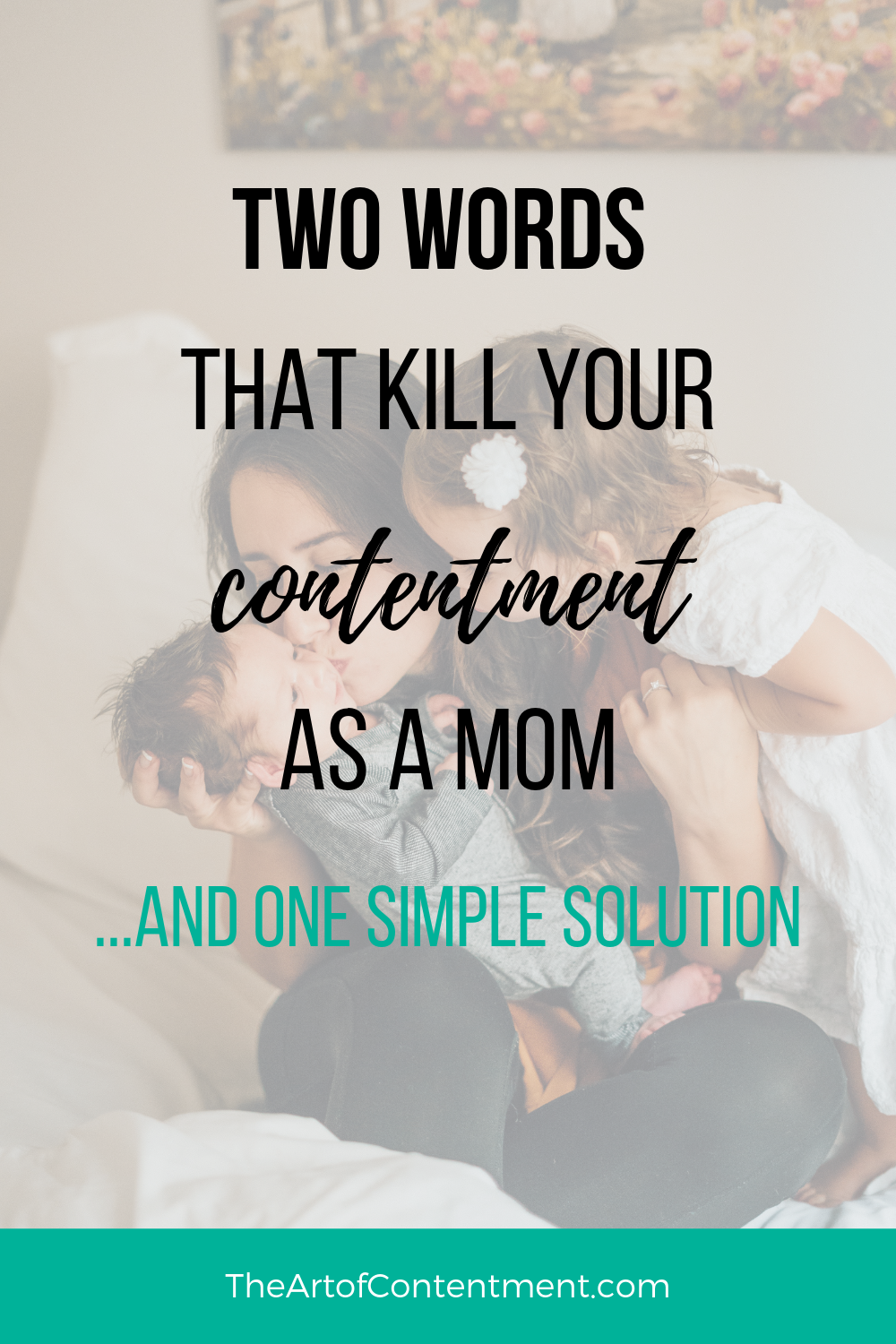 Are you dealing with resentment as a mom? Maybe you’ve fallen victim to two little words that are sure to kill your contentment as a mom. Join me as we uncover this sneaky attitude and learn a simple change that will bring greater peace to your home and your heart.