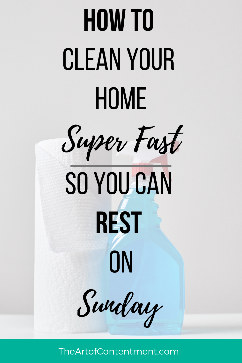 Are you so busy cleaning you can't possibly relax and do NOTHING on Sunday? Try these tips to clean your home super fast so you can get it all done and rest on Sunday.