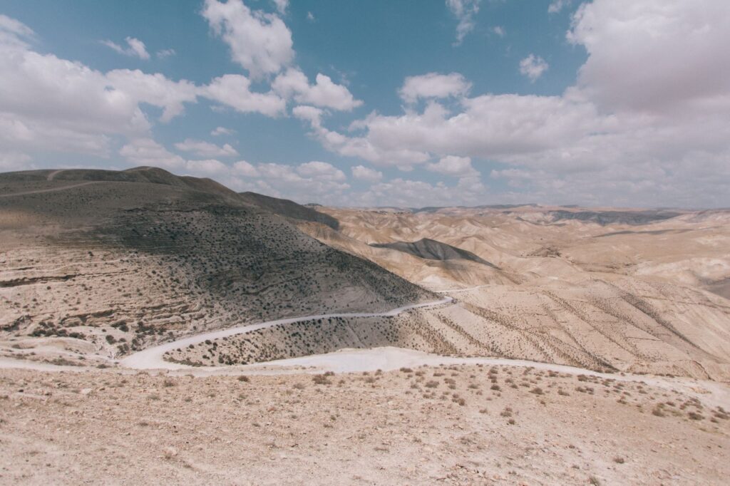 road through desert